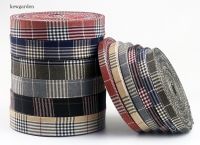 Kewgarden Grid Layering Cloth Fabric Ribbons 50mm 25mm 10mm Handmade Tape DIY Bowknot Cotton Plaid Ribbon Garment Accessories 8M