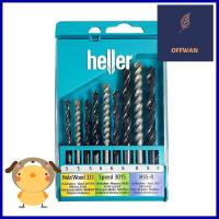 ดอกเจาะเหล็ก ไม้ คอนกรีต HELLER 9 ชิ้น/แพ็คMETAL, CONCRETE, WOOD DRILL BIT HELLER 9EA **หมดแล้วหมดเลย**