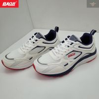 BAOJI ของแท้ 100% รองเท้าผ้าใบชาย รองเท้าวิ่ง รองเท้าออกกำลังกาย รุ่น BJM705 สีขาว SIZE 41-45