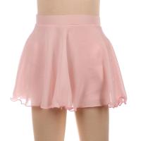 Double Layer Ice Figure Skating Skirt with Liner - Pink