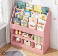 Kids book shelf ชั้นวางหนังสือไม้ ชั้นไม้วางหนังสือ ชั้นวางหนังสือเด็ก ที่เก็บของเล่นเด็ก ชั้นวางหนังสือเด็กโชว์ปก สินค้าพร้อมจัดส่ง 24 ชม.