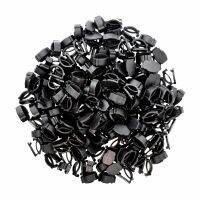 100-1000PCS Wholeslae Mix Black Buttons Plastic Ornaments Simple Switch Buckles DIY Shoes Charm For Sneakers With Laces