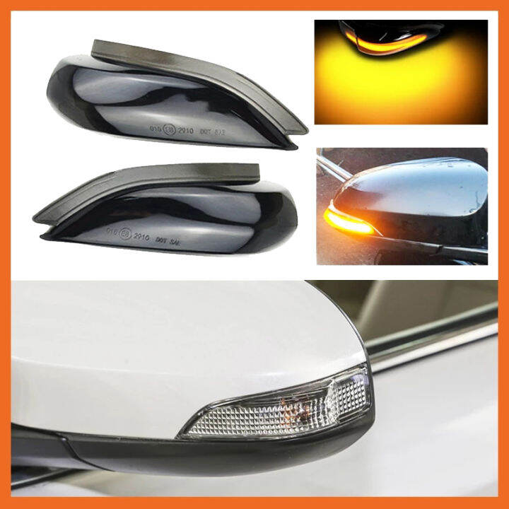 Car LED Dynamic Rearview Mirror Light Turn Signal Indicator for Toyota ...