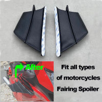 รถจักรยานยนต์ Winglet อากาศพลศาสตร์ปีกชุดสปอยเลอร์สำหรับ Yamaha YZFR6 YZFR3 YZFR25 yzfrf R6 YZFR1 R55