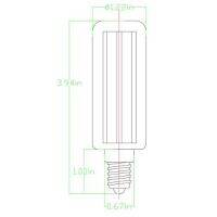 E14 5X 80 3528 SMD หลอดไฟ LED 220V-240V 4W 3600K แสงสีขาว clido