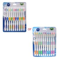 DDFHLPJ-2021 New 10pcs Ultra Soft Bamboo Charcoal Nano Toothbrush Tooth Brush Oral Health Care