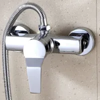 Triple Bathtub Hot and Cold Mixing Water Faucet Sink Spray Double Shower Head Deck Taps Home Improvement Parts Electrical Trade Tools Testers