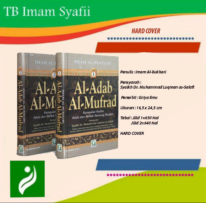 (1Set Isi 2 Buku ) Al Adab Al Mufrad Lengkap | Griya Ilmu | Adabul ...