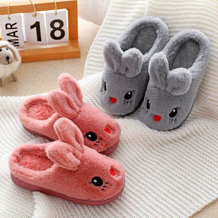 childrens-cotton-slippers-princess-warm-kids-winter-cute-rabbit-cartoon-indoor-furry-shoes-little-girl-soft-bottom-home-shoes