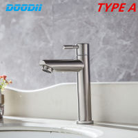304 Stainless Steel Basin Faucets Single Cold Bathroom Faucet Single Handle Basin Mixer Tap Brass Sink Bath Faucet Torneira