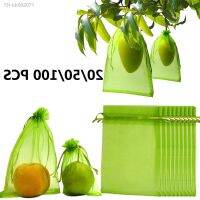 ஐ☇ 20/50/100PCS Grapes Fruit Protection Bags Garden Mesh Bags Agricultural Orchard Pest Control Anti-Bird Netting Vegetable Bags