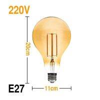 【Best value】 Vintage Edison Bulbs LED Filament Bulb E27 4W 220V 240V Warm Retro Ampoule Incandescent Bulb Edison Lamp For Pendant Lamp