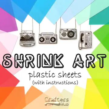 Shrink Plastic Sheets, 20x30 cm, Matt Transparent, 100 Sheet