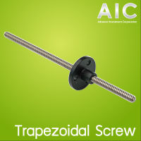 Trapezoidal screw (Lead Screw) T3.5 Pitch 1 Lead 2 ความยาว 100-400 มม. สำหรับงาน CNC 3D Printer พร้อมนัทให้ชุด AIC ผู้นำด้านอุปกรณ์ทางวิศวกรรม