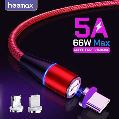 ✵♨✈ 5A Magnetic Type C Cable for Huawei Honor 3A Fast Charging Wire for iPhone Xiaomi Samsung OPPO Microusb Magnet USB C Cable Cord