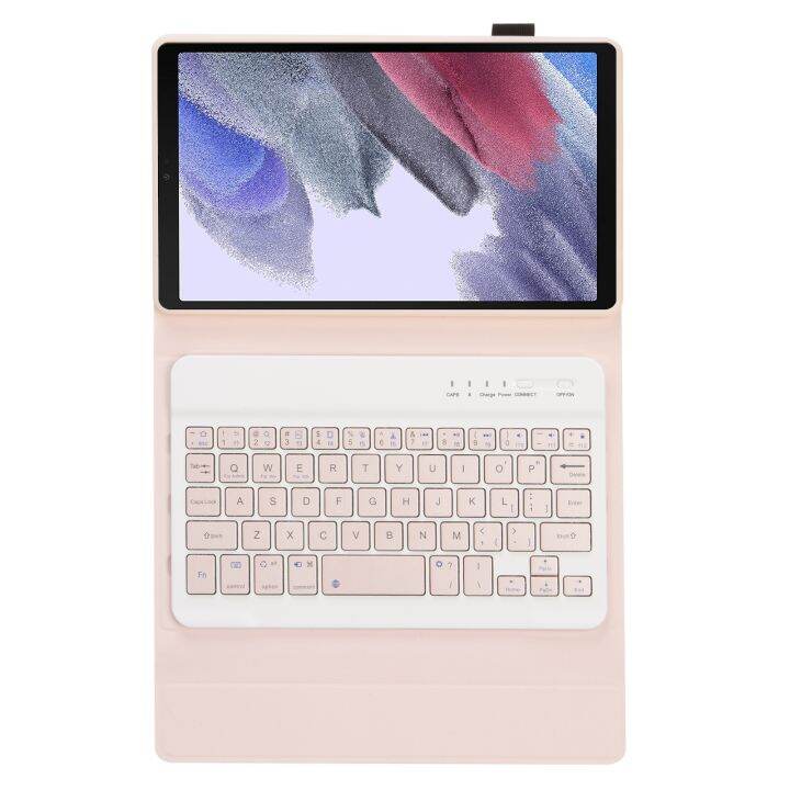 เคสมีที่ยึดหนังแป้นพิมพ์บลูทูธ-a220สีลูกอม-tpu-สำหรับซัมซุงกาแล็กซีแท็บ-a7-lite-8-7-t220-t225-สีชมพู