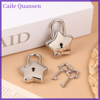 Caile 1ชุด pentagram padlock กระเป๋าเดินทางฮาร์ดแวร์ล็อค w/ล็อคสำหรับกล่องเครื่องประดับหนังสือไดอารี่