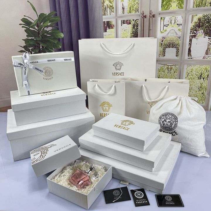 VERSACE Counter Clothes Scarf Gift Bag Box Perfume Packaging Paper Bag ...