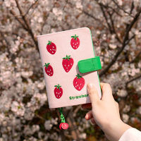 2022 kinbor Strawberry Embroidery A6 Diy Journal Agenda Planner Cover Notebook Cover Stationery