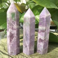 High Quality Kunzite Tower Healing Crystal Stone Quartz Point Reiki Energy Ornament Wand for Home Decor