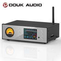 Douk C100สัญญาณเสียงไฮไฟโปร,ESS9038ดิจิตอลบลูทูธ5.0ปรีแอมป์หน้าจอสตรีมเมอร์เครื่องเล่นซีดีติดรถยนต์ DSD512พร้อมเครื่องวัด VU