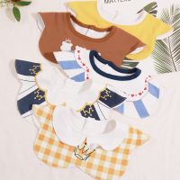 【CC】 3pcs/set Baby Bibs Cotton Feeding Infnat Print Newborn Saliva for and Boys