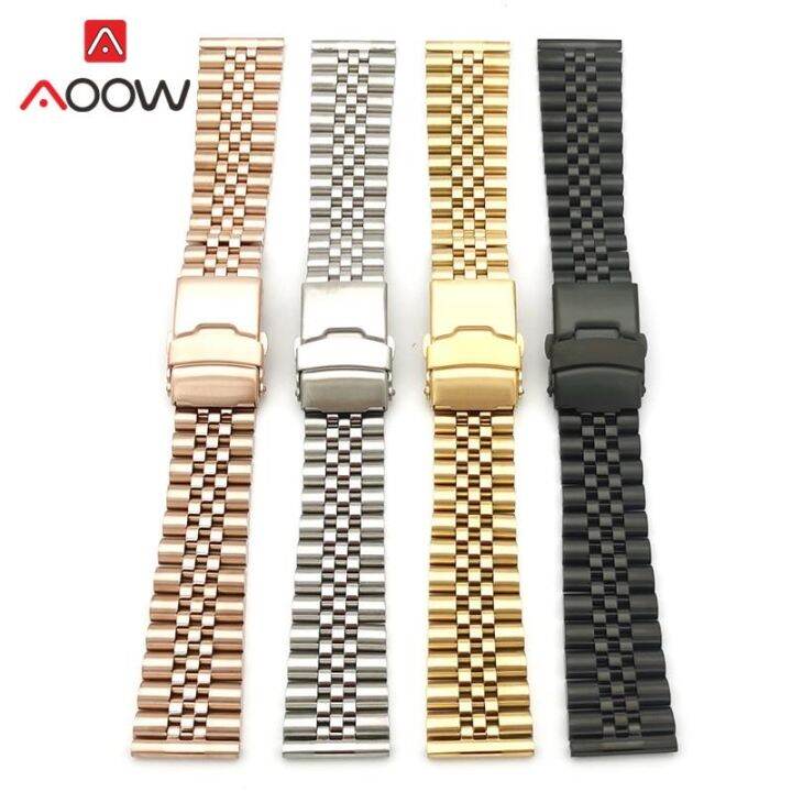 20-มม-22-มม-solid-stainless-steel-strap-buckle-buckle-men-women-quality-metal-replacement-wrist-band-watch-accessories-rose-gold