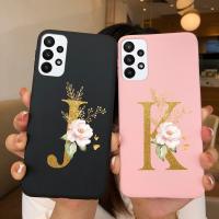 เคสลายตัวอักษรดอกไม้ M23สำหรับ Samsung GalaxyM23 5G เคสซิลิโคนแฟชั่น TPU สำหรับ Samsung F23เคส5G F 23 M 23 Bumper Funda