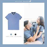 MiinShop เสื้อผู้ชาย เสื้อผ้าผู้ชายเท่ๆ BULLTUS BRAND เสื้อโปโล สีเทาควันบุหรี่ 3 Tone Collection (ใส่โค้ด BLT6JUN ลดทันที 20%) มี XXL เสื้อผู้ชายสไตร์เกาหลี