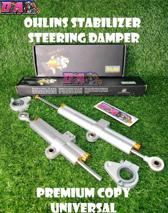 OHLINS STABILIZER STEERING DAMPER WITH BRACKET (UNIVERSAL) thailand made Lazada PH