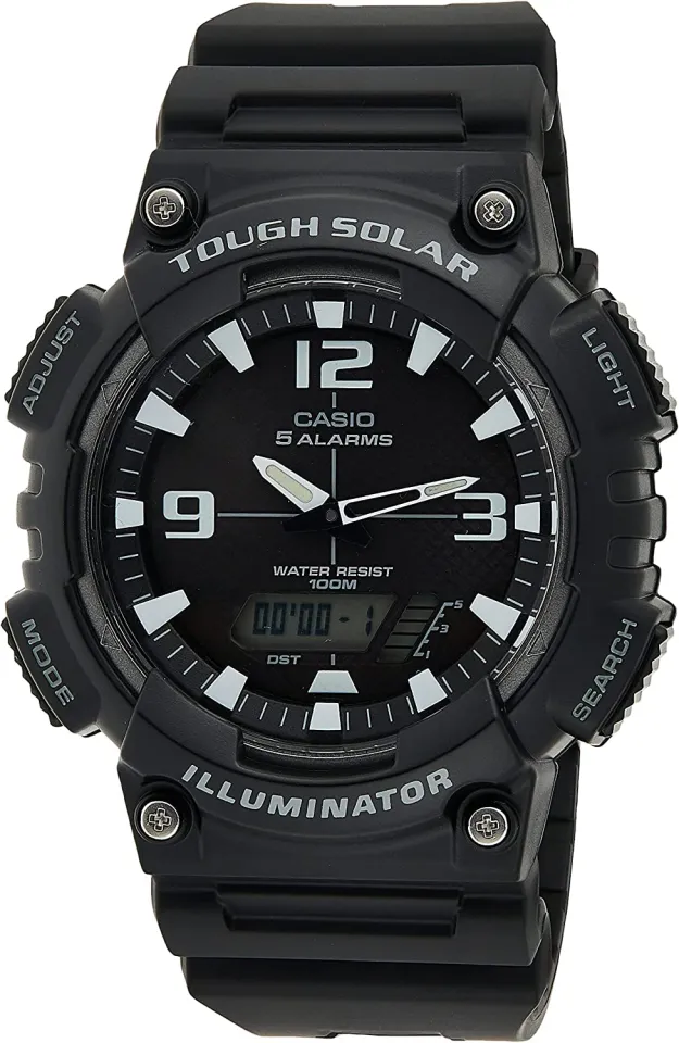 Casio men's solar 2025 sport combination watch