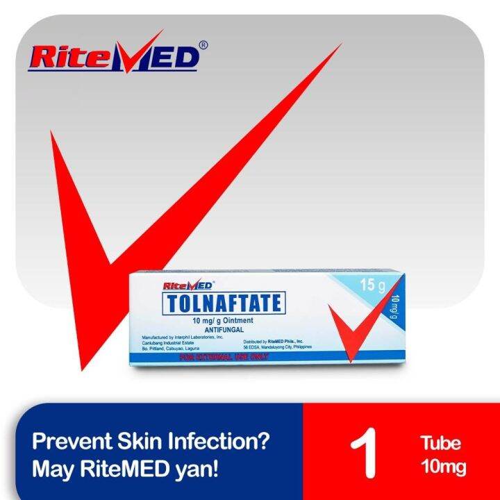 RiteMED Tolnaftate 10mg/g Ointment 1 Tube (Anti-Fungal) | Lazada PH