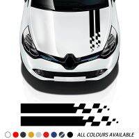 Car Stripes Hood Sticker Racing Bonnet Sport Decal For Renault Megane Clio RS Captur Sandero Espace Twingo Scenic Laguna Trafic