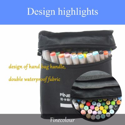 Finecolour EF101 160 Colors Alcohol Based Ink Calligraphy Marker Double-Headed Brush Art Markers for Drawing School Supplies