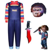 New Halloween childrens costumes ghost doll series Chucky cosplay horror clown performance