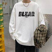 【ร้อน】ผู้ชายแขนยาวเสื้อยืดจดหมายพิมพ์ O คอ O Versize 8XL Ulzzang Streetwear ผู้ชาย2022ฤดูใบไม้ร่วงฤดูหนาวเกาหลีแขนยาวประเดิม