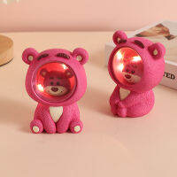 Lotso Huggin Bear Nightlight Desktop Decorations Star Lights Anime Figure Strawberry Bear Ornaments ChildrenS Toys Gifts