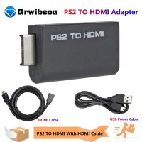 Adaptor konverter Video Audio portabel PS2 ke HDMI yang cocok untuk 480i/480p/576i dengan Output Audio 3.5mm untuk semua mode tampilan PS2