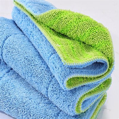 ﹍ 25x42cm microfiber cloth rag to mop Double-sided Fiber Mop Head cloth Floor cleaning kitchen goods Flat Mop replacement cloth