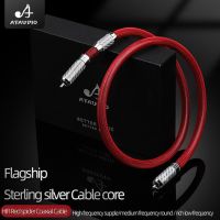 HIFI pure silver rca coaxial audio cable HiFi pure single crystal silver RCA75Ω digital COAXIAL subwoofer cable