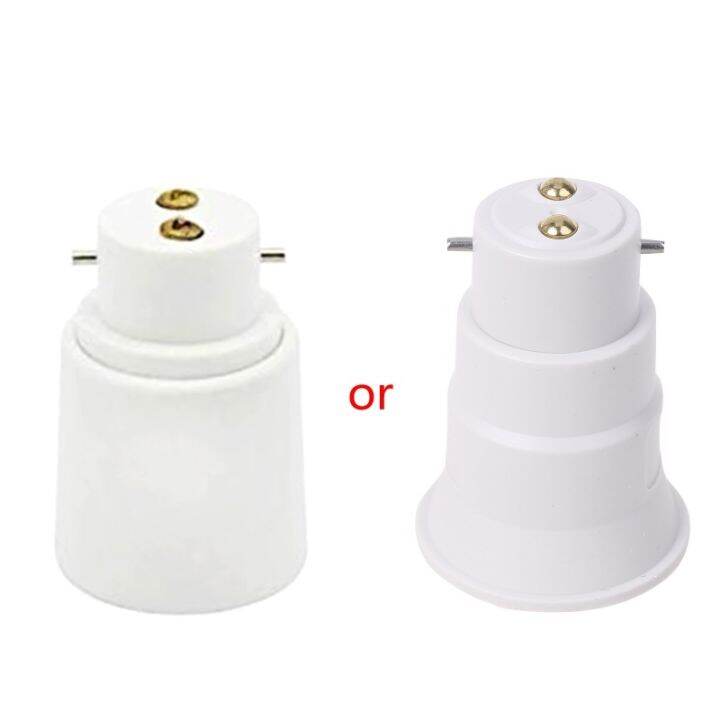 【A Vogue】㍿ B22 To E27 Lamp Adaptor Connector Light Base Screw Bulb Socket Flame Retardant