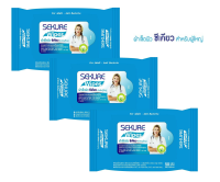 SEKURE Wipes ผ้าเช็ดผิวสำหรับผู้ใหญ่ รุ่น 50 แผ่น (แพ็ค 3 ห่อ)