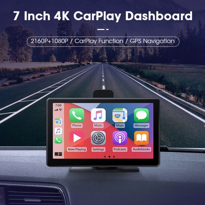 srnubi-7-4k-carplay-android-กล้อง-dvr-รถยนต์ด้านหน้าและด้านหลังรถยนต์-dashcam-fm-wifi-wifi-video-driving-videoregistrer-เครื่องบันทึกอัจฉริยะ