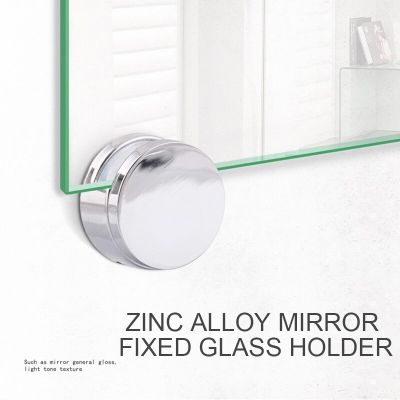4 Pcs Glass Clamp Bathroom Mirror Clips Zinc Alloy Glass Clip Shelf Support Brackets Holder JDH99 Clamps