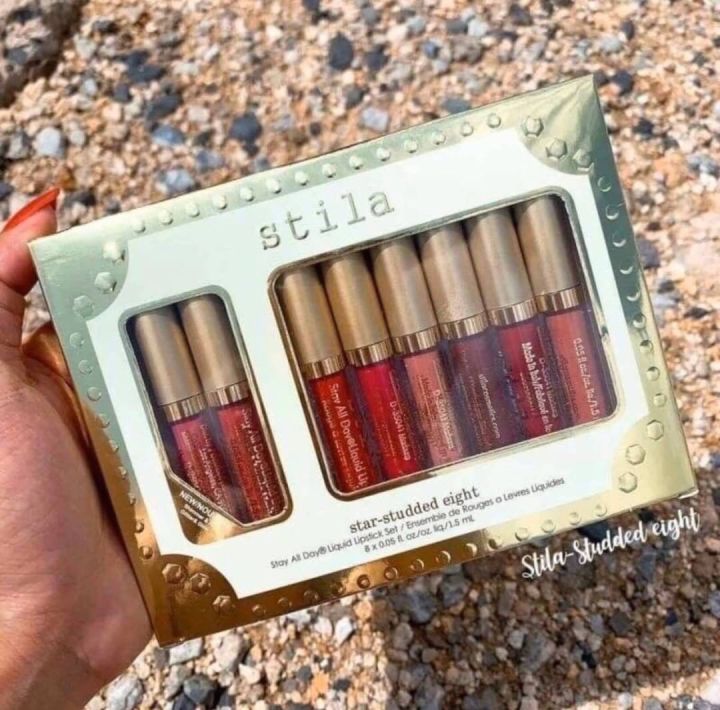 stila-เซตลิปสติกไซส์มินิ-8-เฉดสีสุดคุ้ม-star-studded-8-stay-all-day-liquid-lipstick-set-รุ่น-limited-edition