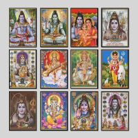 Shiva Hinduism Lakshmi Indian Goddess of Wealth Wall Art Canvas Painting Poster Wall Picture Living Room Nordic Poster Frameless