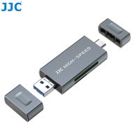 JJC UHS-II SD MSD การ์ดรีดเดอร์ USB 3.1/ไมโคร USB 2.0 /Type C USB 3.1ไปยัง SD Micro การ์ดความจำอะแดปเตอร์เมมโมรี่การ์ดสำหรับพีซีแลปท็อปโทรศัพท์เครื่องอ่านการ์ด OTG