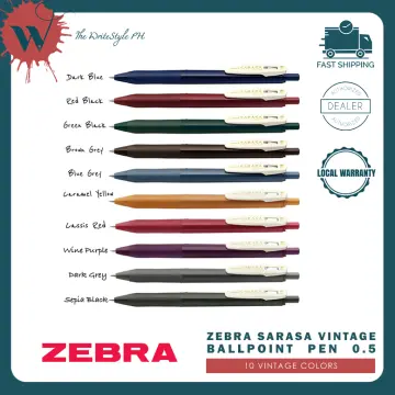 Zebra Sarasa Clip Gel Pen - 0.5 mm - Milk - 8 Color Set