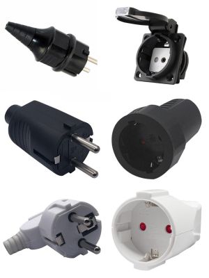 【YF】 Supply Black White 16A 250V EU Germany French Korea Russia assembly plug power cable male female detachable wiring