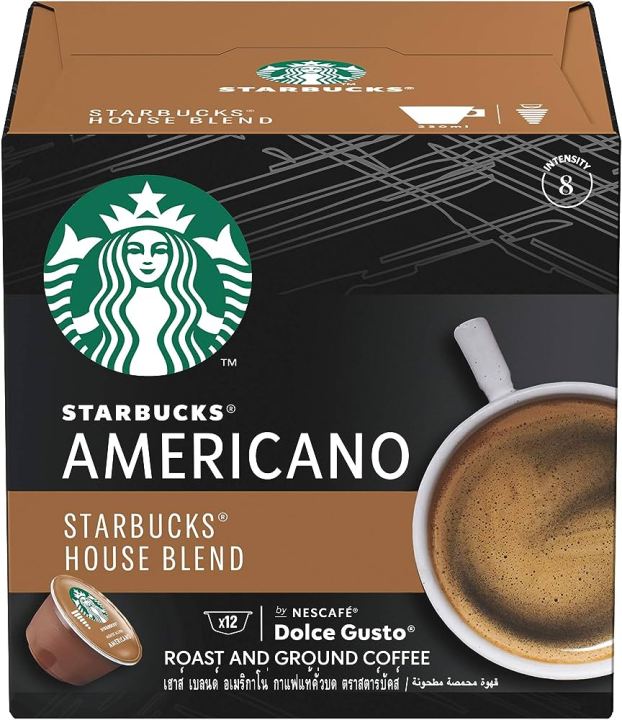 Starbucks Coffee Americano House Blend น้ำหนัก 102 กรัม  EXP.29/02/24